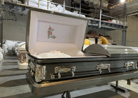 กล่องฝังศพโลหะทรงสไตล์ที่มีพื้นผิวที่ตกแต่ง ทนทานและสามารถปรับแต่งได้