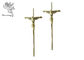Gold Jesus Casket Cross Size 37×13.7 Cm , Jesus 3 # Coffin Cross PP Material