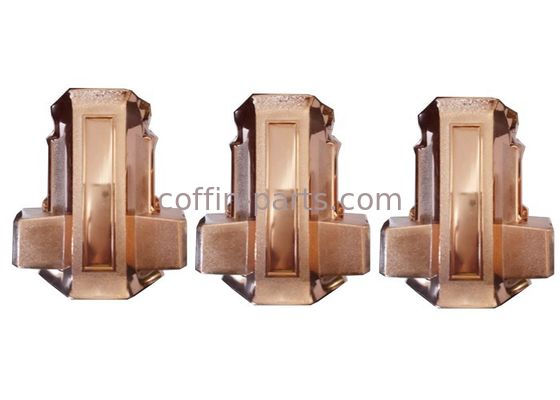 Standard Style Copper Plastic  Funeral Furniture Coffin Parts Casket Corner With PP Plastic