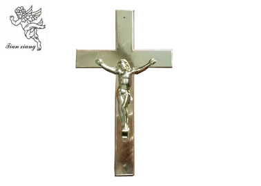 พลาสติก Jesus Coffin Crucifix Pale ทองขนาด 24 x 14 ซม. 200 ชิ้น / Ctn TX - พระเยซูคริสต์ 6 #
