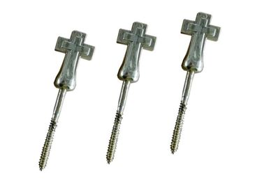 ข้ามแบบจำลอง Casket ฮาร์ดแวร์ขายส่งวงเล็บ Matching, ผู้จัดจำหน่ายอุปกรณ์ Screw Coffin