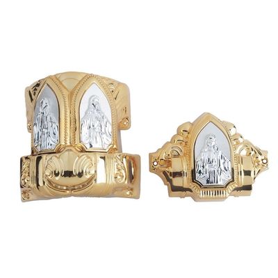 Luxury Silver Gold Madrid 15-C # อุปกรณ์โลงศพ