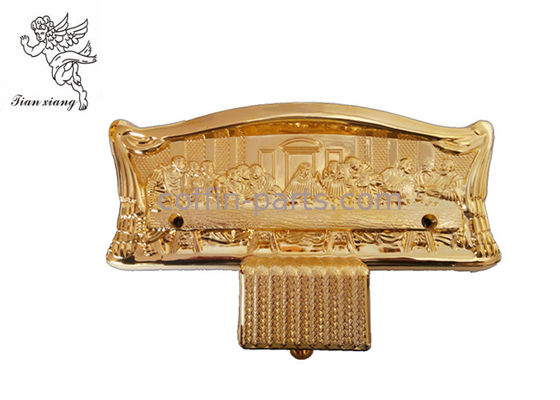 Gold Plastic Casket Accessories , American Style Funeral Coffin Fittings Suppliers