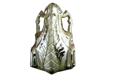 Plastic PP Material Funeral Coffin Parts For casket Golden Decoration
