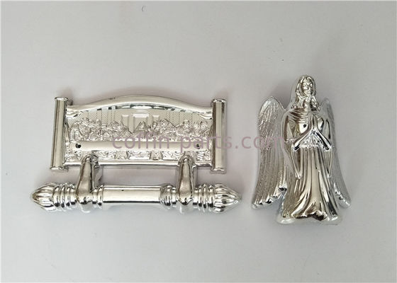 Customized Parts Of A Casket Casket Swing Bar Handle Funeral Polished Sliver Color