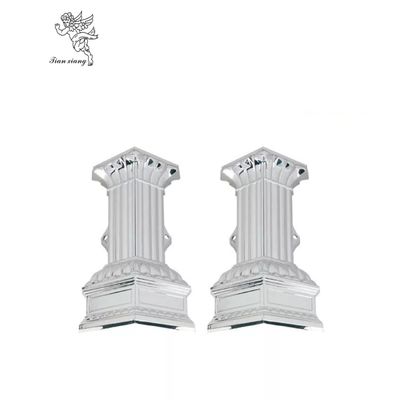 High Polished Silver Swing Coffin Handle With Plastic Panel Covered