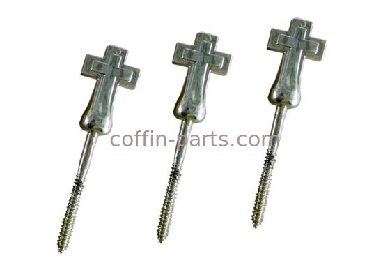 ข้ามแบบจำลอง Casket ฮาร์ดแวร์ขายส่งวงเล็บ Matching, ผู้จัดจำหน่ายอุปกรณ์ Screw Coffin